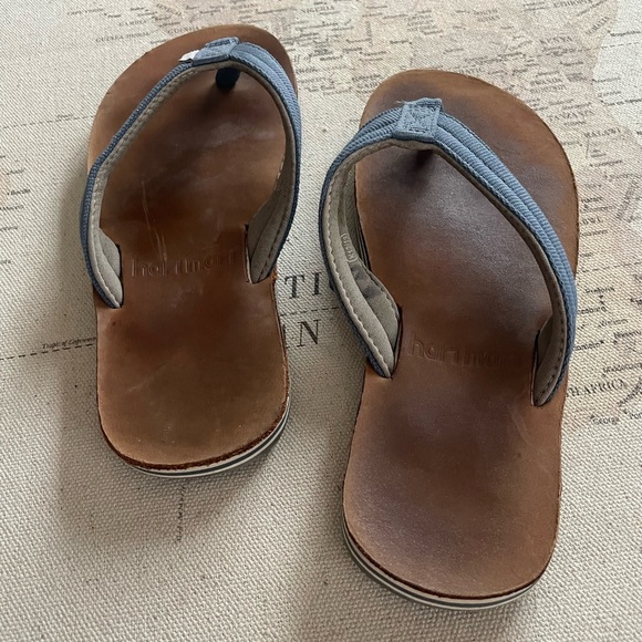 Hari Mari Boys Leather Flip Flops Size 12/13 - Picture 4 of 9